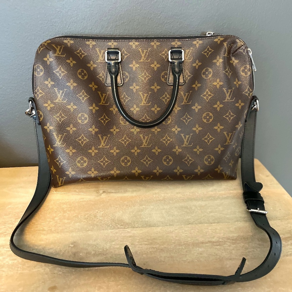 Men's Louis Vuitton Monogram Macassar Briefcase